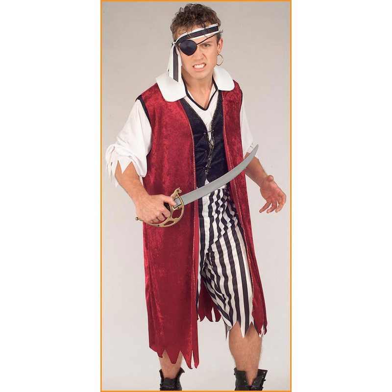 LAM187 Pirate King Costumes Adult Halloween Costume