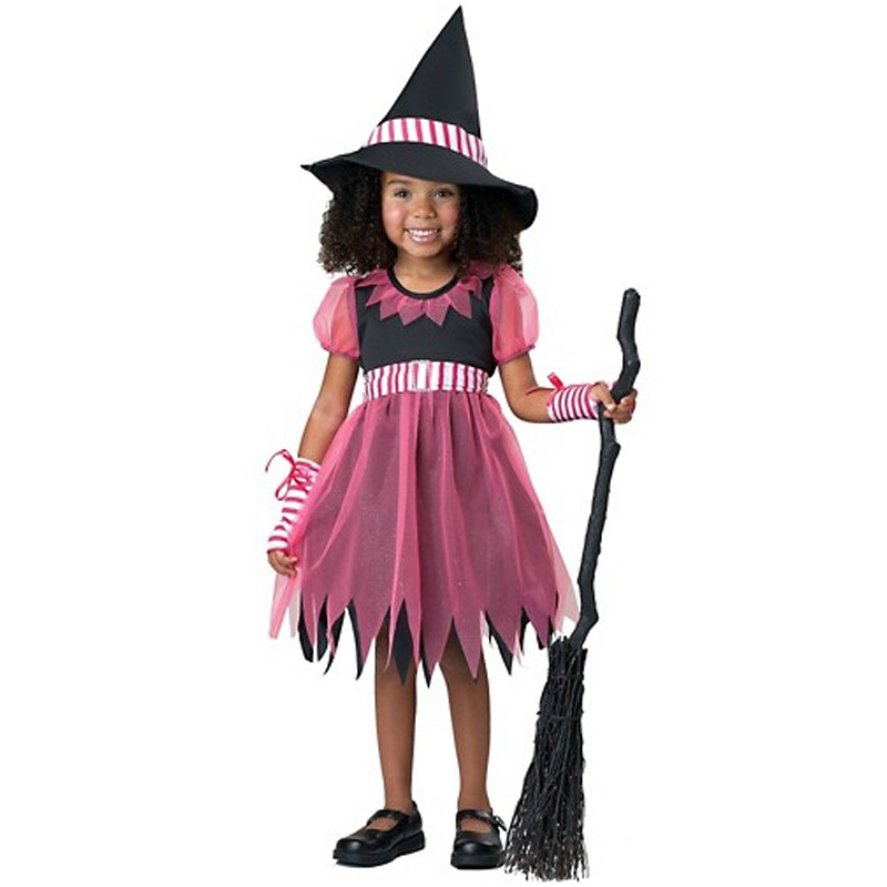 LT089 Toddler Girls Pinky Witch Costume