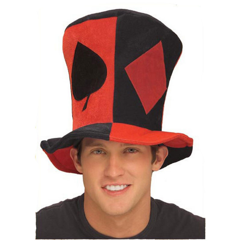 LH3141 Costume Hats Poker Suits Halloween Top Hat